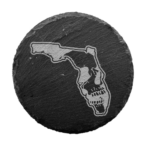 Florida Muerte slate coaster (SAVE $5 on ANY 4)
