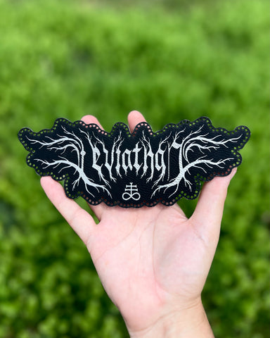 Leviathan ‘Black Metal’ Logo leatherette patch
