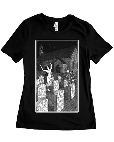 Fiddler and the Maiden women’s tee