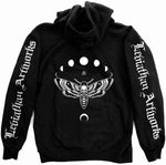 Death Moth zip hoodie