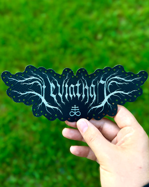 Leviathan 'Black Metal' Logo leatherette patch – Leviathan Artworks