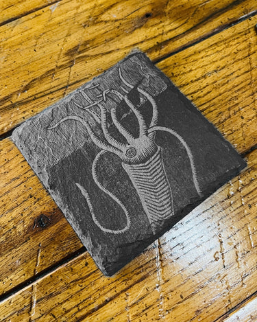 Kraken slate coaster (SAVE $5 on ANY 4)
