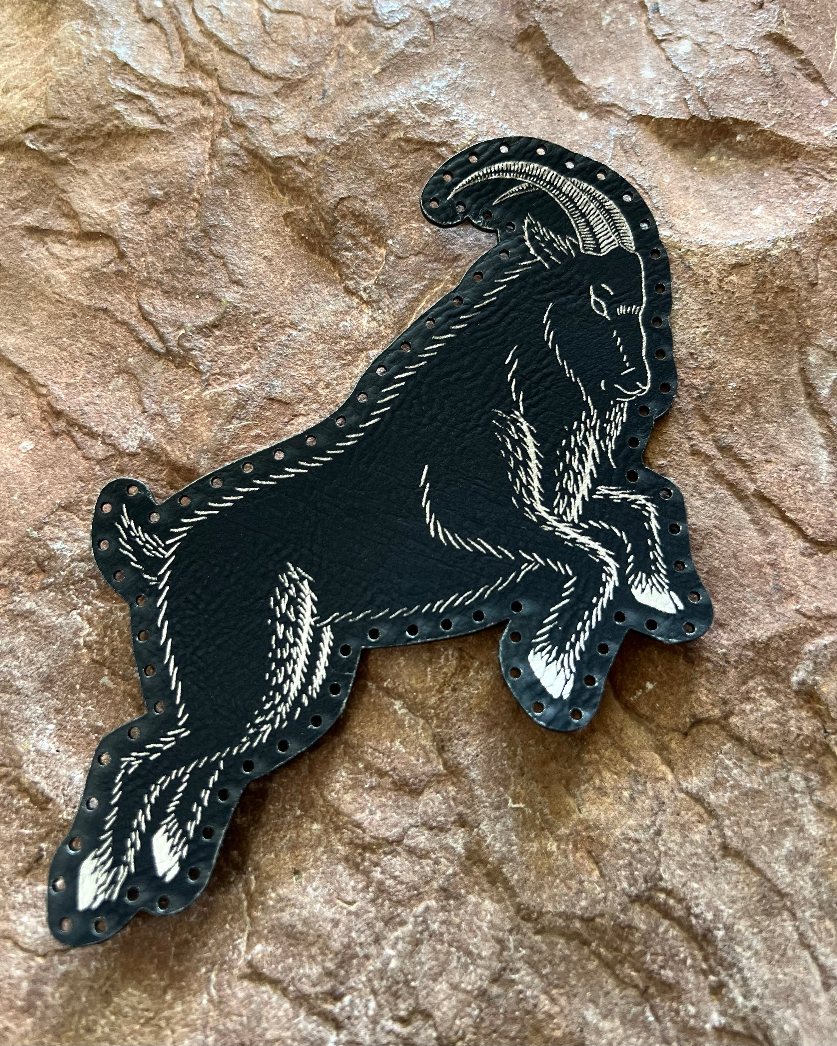 The Black Goat leatherette patch – Leviathan Artworks