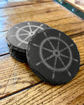 Ship Wheel slate coaster (SAVE $5 on ANY 4)