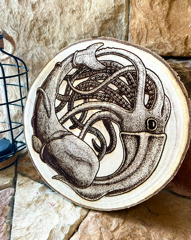 Battle At Sea wood engraving